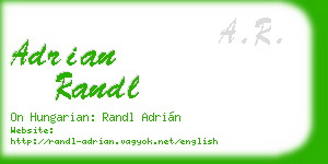 adrian randl business card